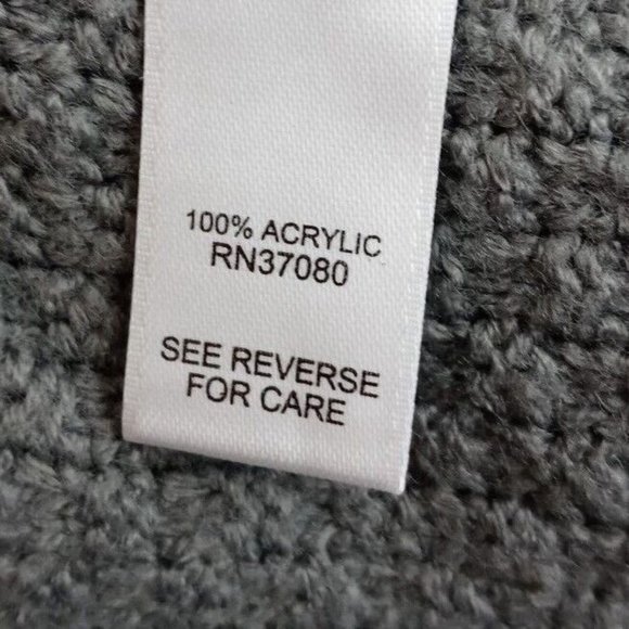 Cato Women's Gray Sweater With Faux Pearls On Shoulders Size Large - Picture 6 of 6